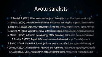 Prezentācija 'Nervu sistēmas arhitektūra un smadzeņu stumbrs', 16.