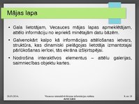Prezentācija 'Vecauces interaktīvā tūrisma informācijas sistēma', 8.
