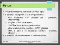 Prezentācija 'Vecauces interaktīvā tūrisma informācijas sistēma', 15.