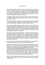 Eseja 'Olympic Games', 1.