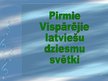 Prezentācija 'Pirmie Vispārējie dziesmu svētki', 1.