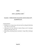 Konspekts 'Globāla lielvalsts starptautisko attiecību sistēmā: ASV ārpolitiskais kurss', 1.