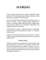 Konspekts 'Alerģija', 1.