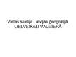 Prezentācija 'Vietas studija - lielveikali Valmierā', 1.