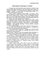 Eseja 'Recenzija operai "Traviata"', 1.