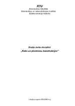 Referāts 'Koka un plastmasas konstrucijas', 1.