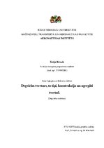 Konspekts 'Gaisa kuģu degvielas tvertnes, to tipi, konstrukcija un agregāti tvertnē', 1.