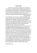 Eseja 'Tanya's Club', 1.