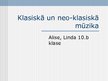 Prezentācija 'Klasiskā un neo-klasiskā mūzika', 1.