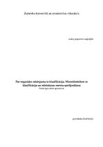 Konspekts 'Organiskie mēslojumi, to klasifikācija. Minerālmēsli, to klasifikācija un mēsloš', 1.