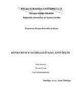 Konspekts 'Konkurence globalizācijas apstākļos', 1.
