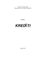 Referāts 'Kredīti', 1.
