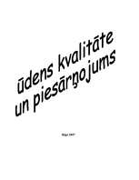 Referāts 'Ūdens kvalitāte un piesārņojums', 1.