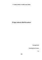 Referāts 'II tipa cukura diabēta uzturs', 1.