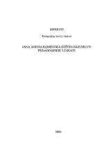 Referāts 'Jana Amosa Komenska dzīves gājums un pedagoģiskie uzskati', 1.