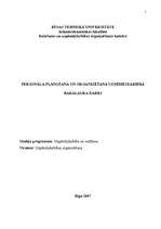 Diplomdarbs 'Personāla plānošana un organizēšana uzņēmējdarbībā', 1.