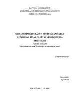Prakses atskaite 'Gaisa temperatūras un mitruma apstākļu atšķirības Rīgas pilsētas Vērmaņdārza ter', 1.