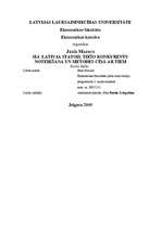 Referāts 'SIA "Latvija Statoil" tiešo konkurentu noteikšana un metodes cīņā ar tiem', 1.