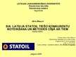 Referāts 'SIA "Latvija Statoil" tiešo konkurentu noteikšana un metodes cīņā ar tiem', 22.
