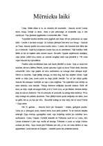 Konspekts 'Mērnieku laiki', 1.