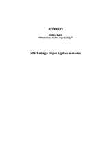 Referāts 'Mārketinga tirgus izpētes metodes', 1.