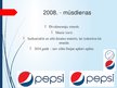 Prezentācija '"Pepsi" logotipa vēsture un raksturojums', 12.