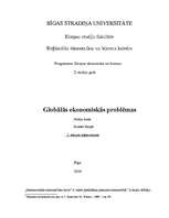Konspekts 'Globālās ekonomiskās problēmas', 1.