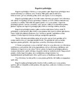 Eseja 'Kognitīvā psiholoģija', 1.