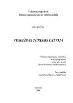 Referāts 'Veselības tūrisms Latvijā', 1.