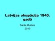 Prezentācija 'Latvijas okupācija 1940.gadā', 1.