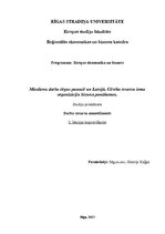 Konspekts 'Mūsdienu darba tirgus pasaulē un Latvijā. Cilvēku resursu loma organizāciju bizn', 1.