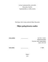 Referāts 'Mājas gadagrāmatas analīze', 1.