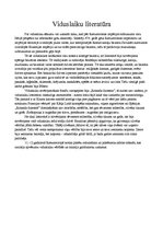 Eseja 'Viduslaiku literatūra', 1.