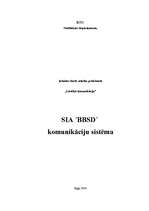 Referāts 'SIA "BBSD" komunikāciju sistēma ', 1.