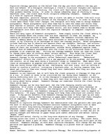 Eseja 'Cognitive Therapy', 1.