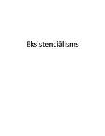 Referāts 'Eksistenciālisms', 1.