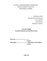 Referāts 'Jauniešu attieksme pret alkohola lietošanu', 1.