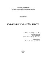 Diplomdarbs 'Madonas novada tēla izpēte', 1.