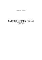 Konspekts 'Piesārņotākās vietas Latvijā', 1.