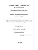 Konspekts 'Latvijas integrācijas Eiropas Savienībā ekonomiskie aspekti', 1.
