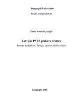 Referāts 'Latvijas PSR pēckara vēsture', 1.