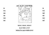 Prezentācija 'Burtiņu dziesmas - palīgs lasītmācīšanai pirmsskolas un sākumskolas bērniem', 6.