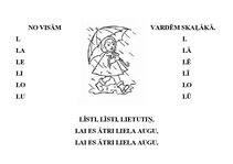 Prezentācija 'Burtiņu dziesmas - palīgs lasītmācīšanai pirmsskolas un sākumskolas bērniem', 8.