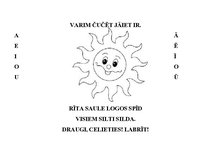 Prezentācija 'Burtiņu dziesmas - palīgs lasītmācīšanai pirmsskolas un sākumskolas bērniem', 11.