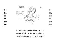 Prezentācija 'Burtiņu dziesmas - palīgs lasītmācīšanai pirmsskolas un sākumskolas bērniem', 12.