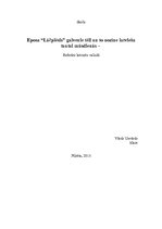 Referāts 'Eposa "Lāčplēsis" galvenie tēli un to nozīme latviešu tautai mūsdienās', 1.