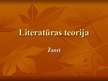 Prezentācija 'Literatūras teorija', 1.