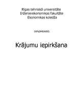 Referāts 'Krājumu iepirkšana', 1.