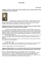 Konspekts 'Kārlis Skalbe darba analizes - jautājumi', 1.