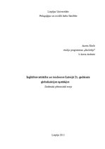 Eseja 'Izglītības attīstība un tendences Latvijā 21.gadsimta globalizācijas apstākļos', 1.